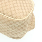 CELINE Macadam Canvas 2way Shoulder Bag Hand Bag Beige  th2019