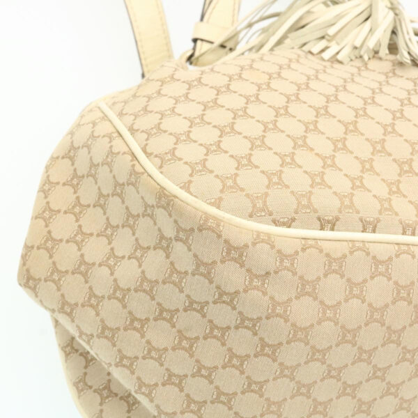 CELINE Macadam Canvas 2way Shoulder Bag Hand Bag Beige  th2019