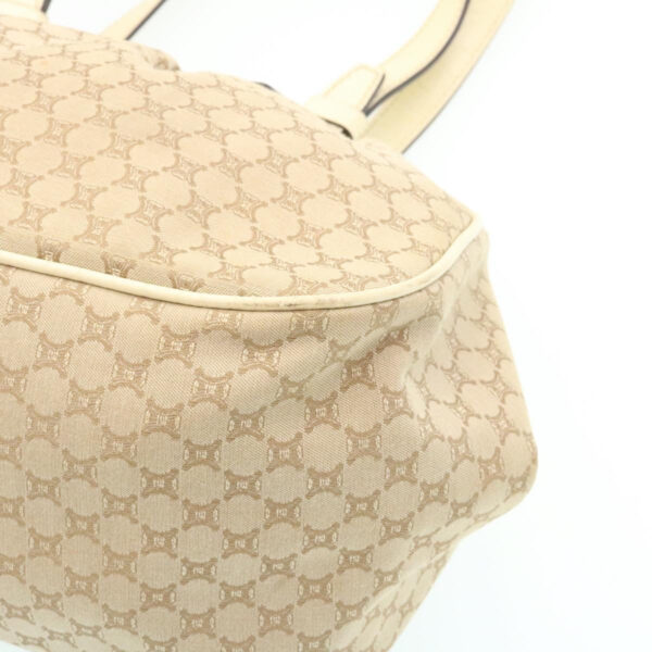 CELINE Macadam Canvas 2way Shoulder Bag Hand Bag Beige  th2019