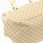 CELINE Macadam Canvas 2way Shoulder Bag Hand Bag Beige  th2019