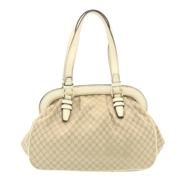CELINE Macadam Canvas 2way Shoulder Bag Hand Bag Beige  th2019