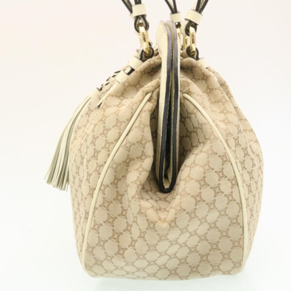 CELINE Macadam Canvas 2way Shoulder Bag Hand Bag Beige  th2019