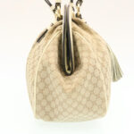 CELINE Macadam Canvas 2way Shoulder Bag Hand Bag Beige  th2019
