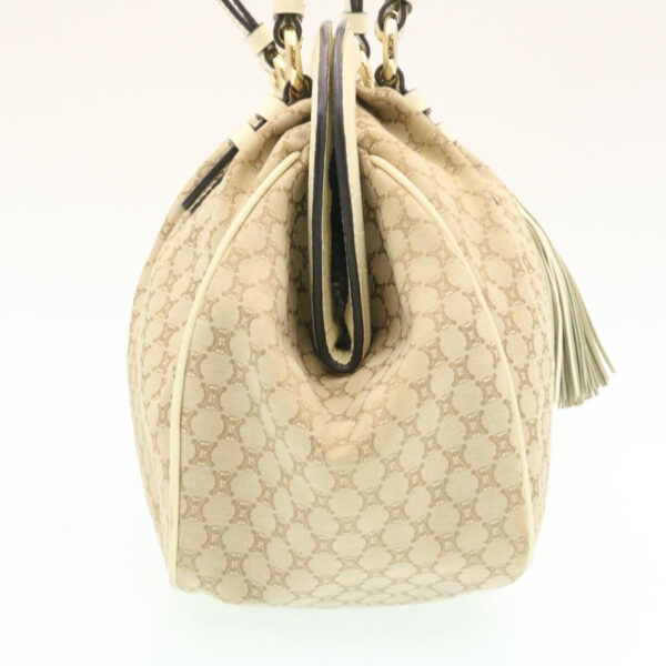 CELINE Macadam Canvas 2way Shoulder Bag Hand Bag Beige  th2019