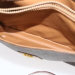 CELINE Macadam Canvas Shoulder Bag PVC Leather Brown  th2544