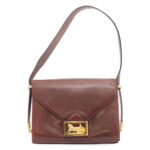 CELINE Horse Carriage Shoulder Bag Leather Bordeaux  rd205