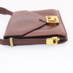 CELINE Horse Carriage Shoulder Bag Leather Bordeaux  rd205