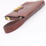CELINE Horse Carriage Shoulder Bag Leather Bordeaux  rd205