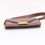 CELINE Horse Carriage Shoulder Bag Leather Bordeaux  rd205