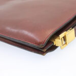CELINE Horse Carriage Shoulder Bag Leather Bordeaux  rd205