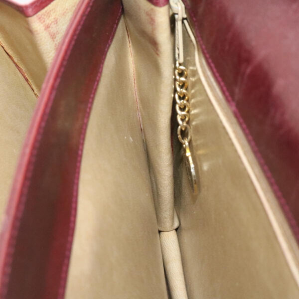 CELINE Horse Carriage Shoulder Bag Leather Bordeaux  rd205
