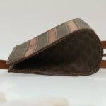 CELINE Macadam Canvas Backpack PVC Leather Brown  29642