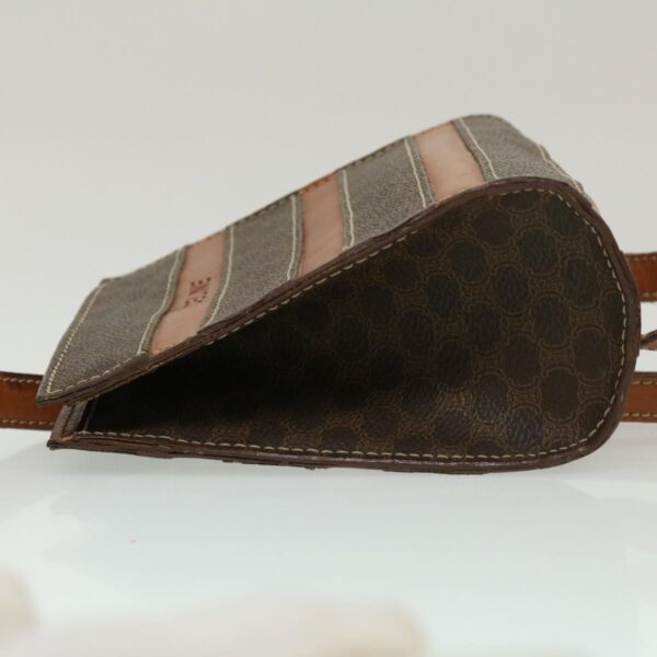 CELINE Macadam Canvas Backpack PVC Leather Brown  29642