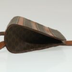 CELINE Macadam Canvas Backpack PVC Leather Brown  29642