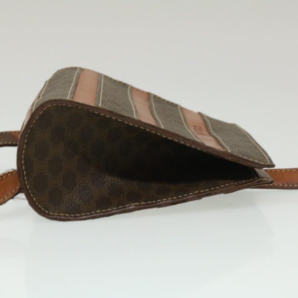 CELINE Macadam Canvas Backpack PVC Leather Brown  29642