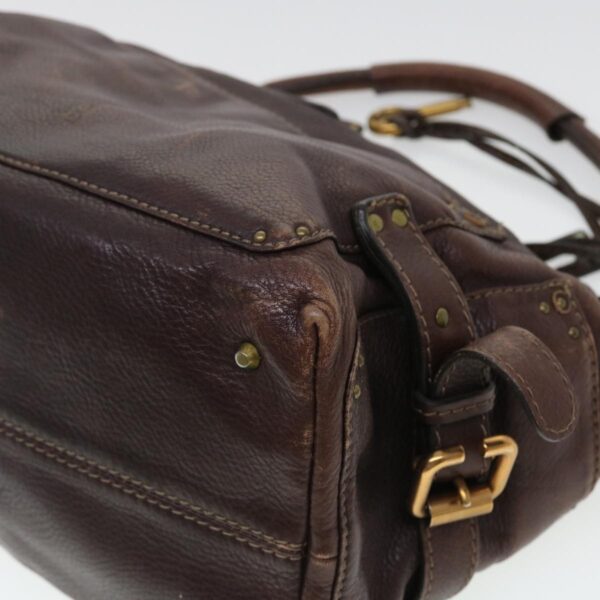 Chloe Paddington Hand Bag Leather Brown 02-06-53 ti1053
