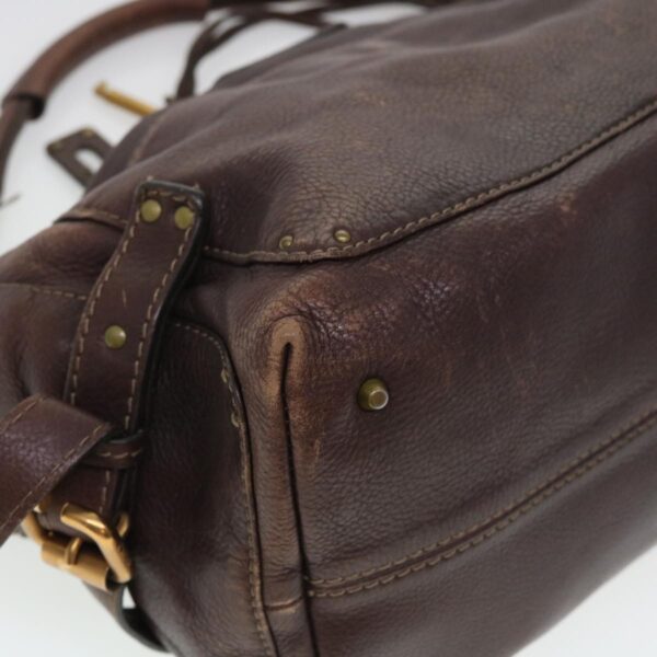 Chloe Paddington Hand Bag Leather Brown 02-06-53 ti1053