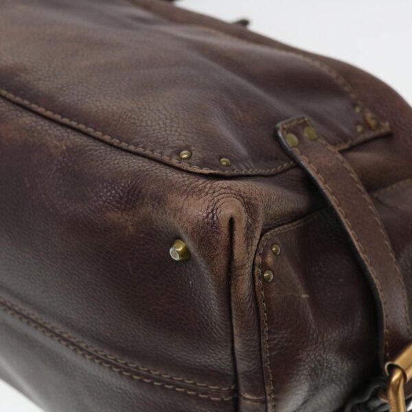 Chloe Paddington Hand Bag Leather Brown 02-06-53 ti1053