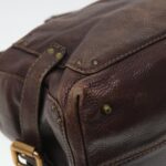 Chloe Paddington Hand Bag Leather Brown 02-06-53 ti1053
