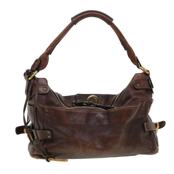 Chloe Paddington Hand Bag Leather Brown 02-06-53 ti1053