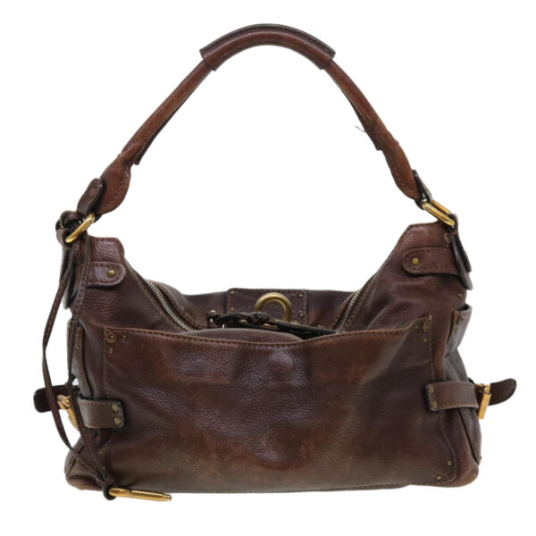 Chloe Paddington Hand Bag Leather Brown 02-06-53 ti1053