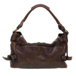 Chloe Paddington Hand Bag Leather Brown 02-06-53 ti1053