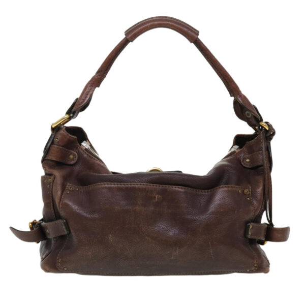 Chloe Paddington Hand Bag Leather Brown 02-06-53 ti1053