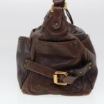 Chloe Paddington Hand Bag Leather Brown 02-06-53 ti1053