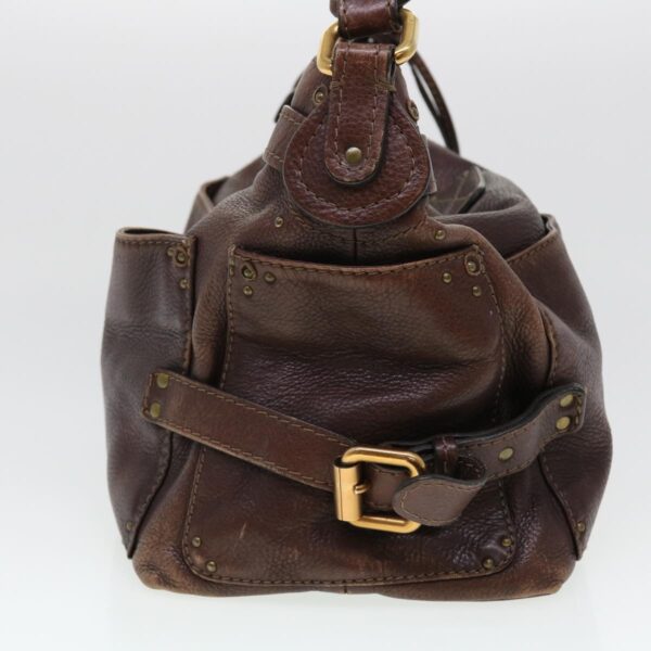 Chloe Paddington Hand Bag Leather Brown 02-06-53 ti1053