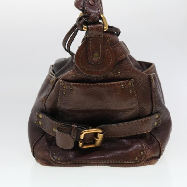 Chloe Paddington Hand Bag Leather Brown 02-06-53 ti1053