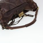 Chloe Paddington Hand Bag Leather Brown 02-06-53 ti1053