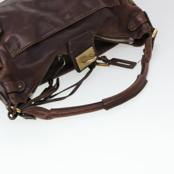 Chloe Paddington Hand Bag Leather Brown 02-06-53 ti1053