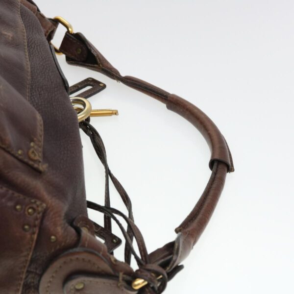 Chloe Paddington Hand Bag Leather Brown 02-06-53 ti1053
