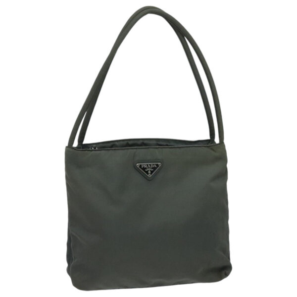 PRADA Hand Bag Nylon Khaki  ti2184