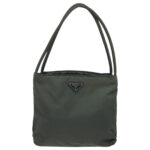 PRADA Hand Bag Nylon Khaki  ti2184