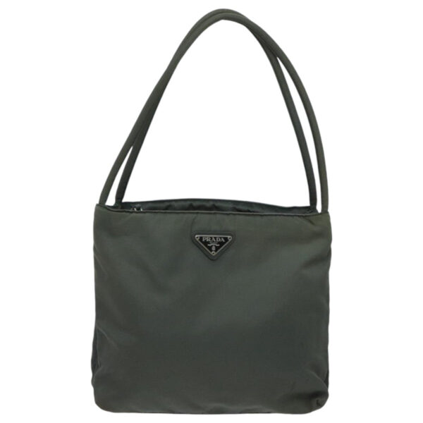 PRADA Hand Bag Nylon Khaki  ti2184