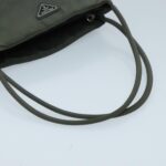 PRADA Hand Bag Nylon Khaki  ti2184