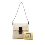 Fendi Zucca Mamma Bucket One Shoulder Bag Handbag 26730 Ivory