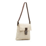 Fendi Zucca Mamma Bucket One Shoulder Bag Handbag 26730 Ivory