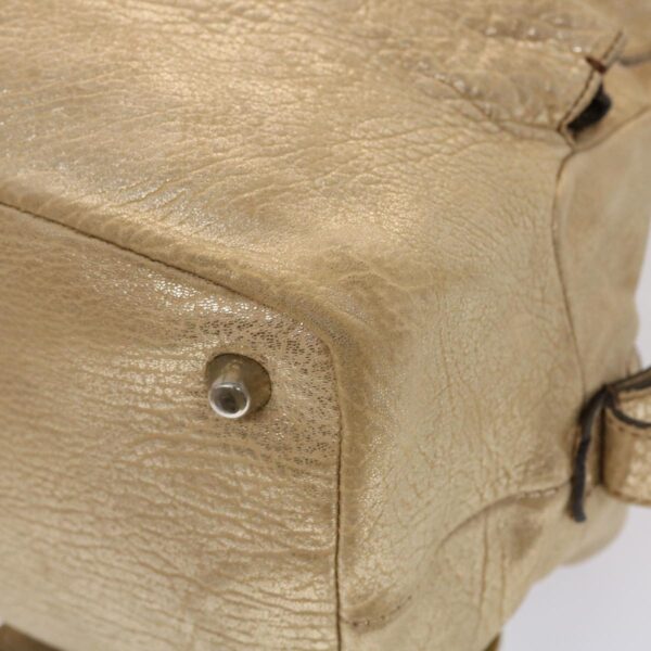Chloe Saskia Shoulder Bag Leather Gold yb203