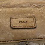 Chloe Saskia Shoulder Bag Leather Gold yb203