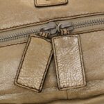 Chloe Saskia Shoulder Bag Leather Gold yb203