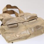Chloe Saskia Shoulder Bag Leather Gold yb203