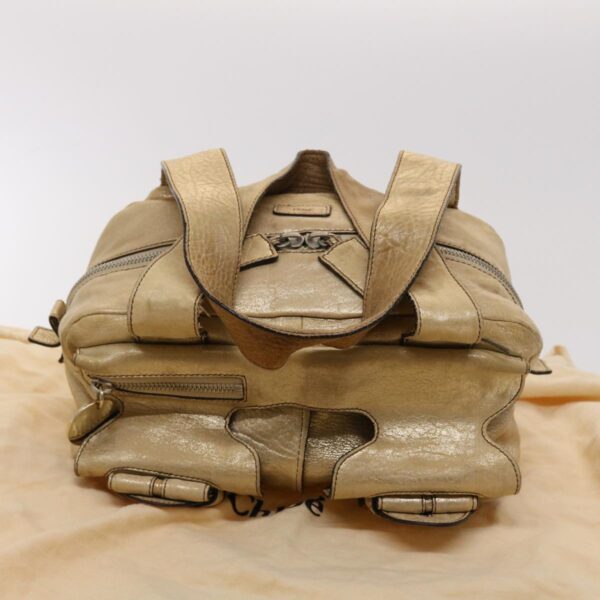 Chloe Saskia Shoulder Bag Leather Gold yb203