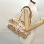 Chloe Saskia Shoulder Bag Leather Gold yb203