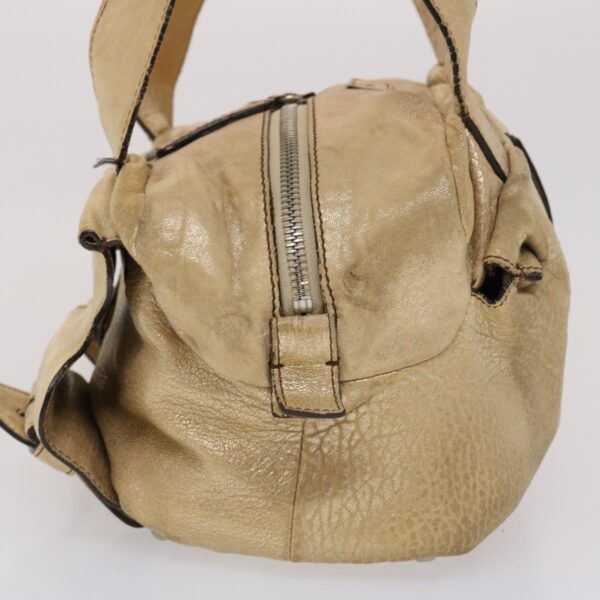 Chloe Saskia Shoulder Bag Leather Gold yb203