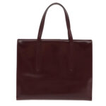 PRADA Hand Bag Leather Red Silver  yk15662