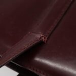 PRADA Hand Bag Leather Red Silver  yk15662