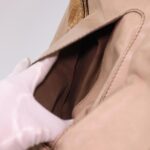 Chloe Snake Pattern Mercy Hand Bag Leather Beige yk6378