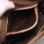 Chloe Snake Pattern Mercy Hand Bag Leather Beige yk6378